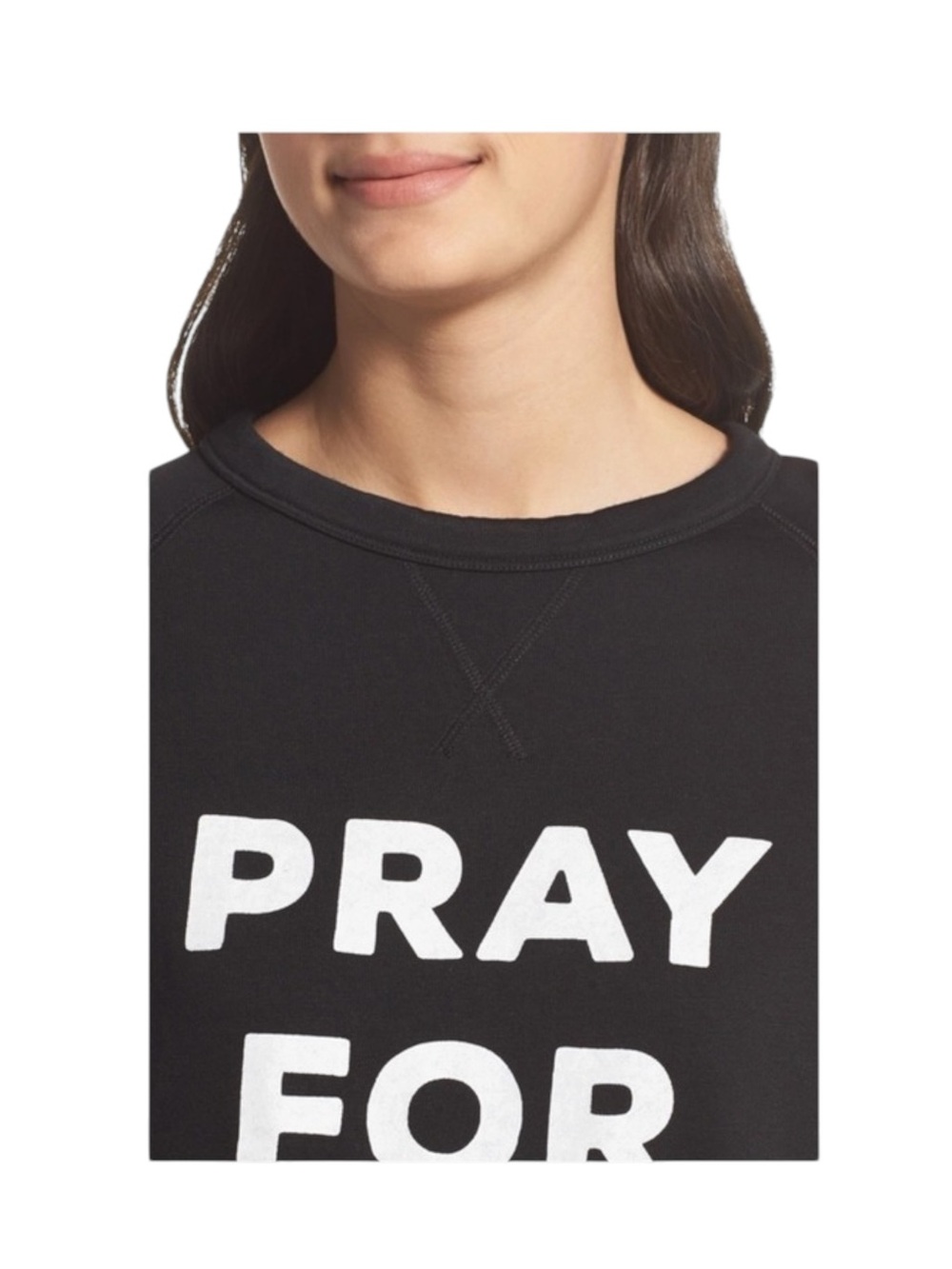 new The Laundry Room ☻︎ Super Soft Pray 4 Wine Graphic Sweatshirt ☻︎ Jet Black S - Picture 13 of 16